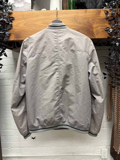Dior Homme ‘Bee’ Embroidered Logo Grey Bomber Jacket