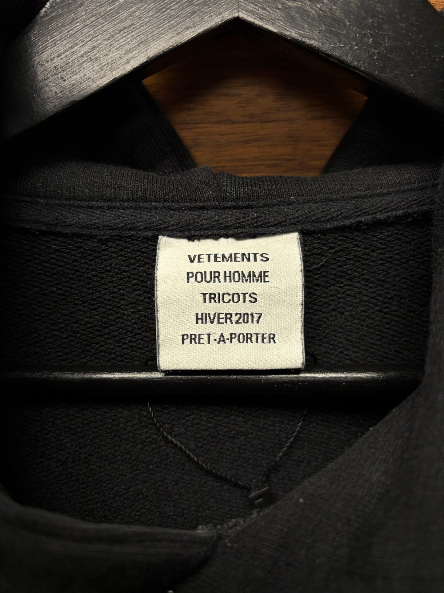 AW2017 Vetements Pour Homme ‘Total Fucking Darkness’ Hoodie