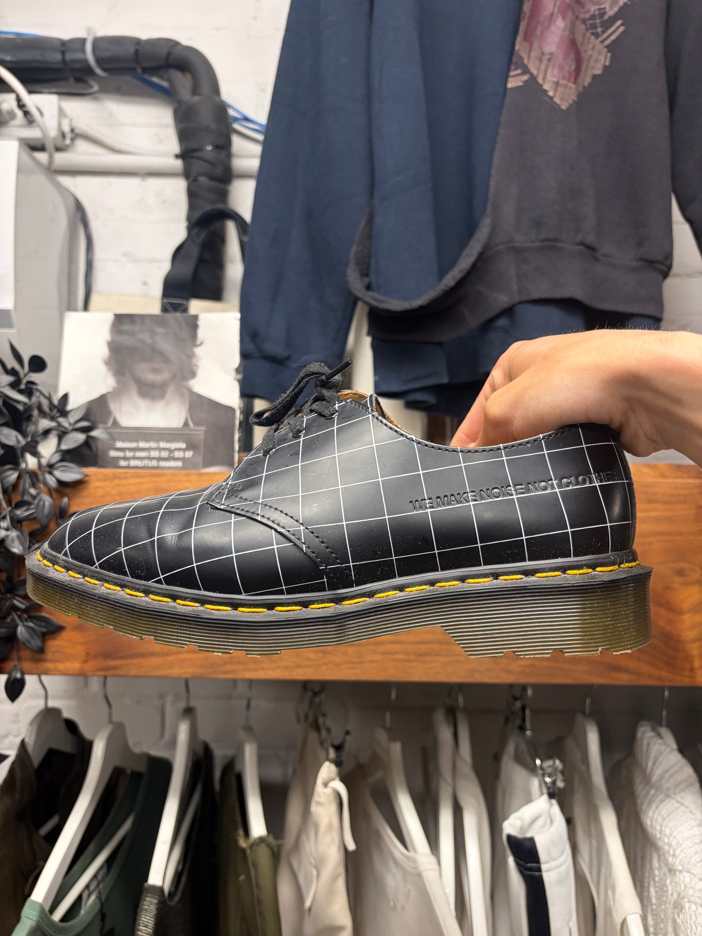 Undercover x Doc Martens ‘1461’ Grid Patterned Derbys