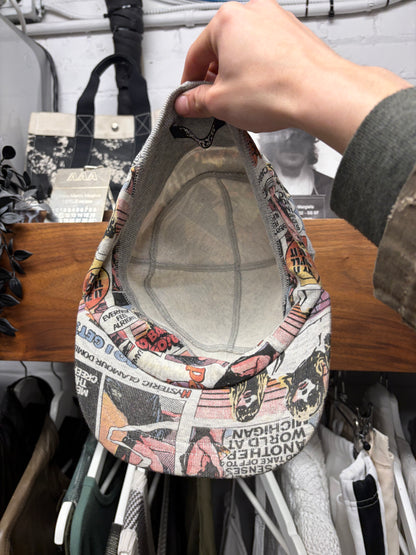 Hysteric Glamour ‘Newspaper Print’ Ribbed Cotton Cap