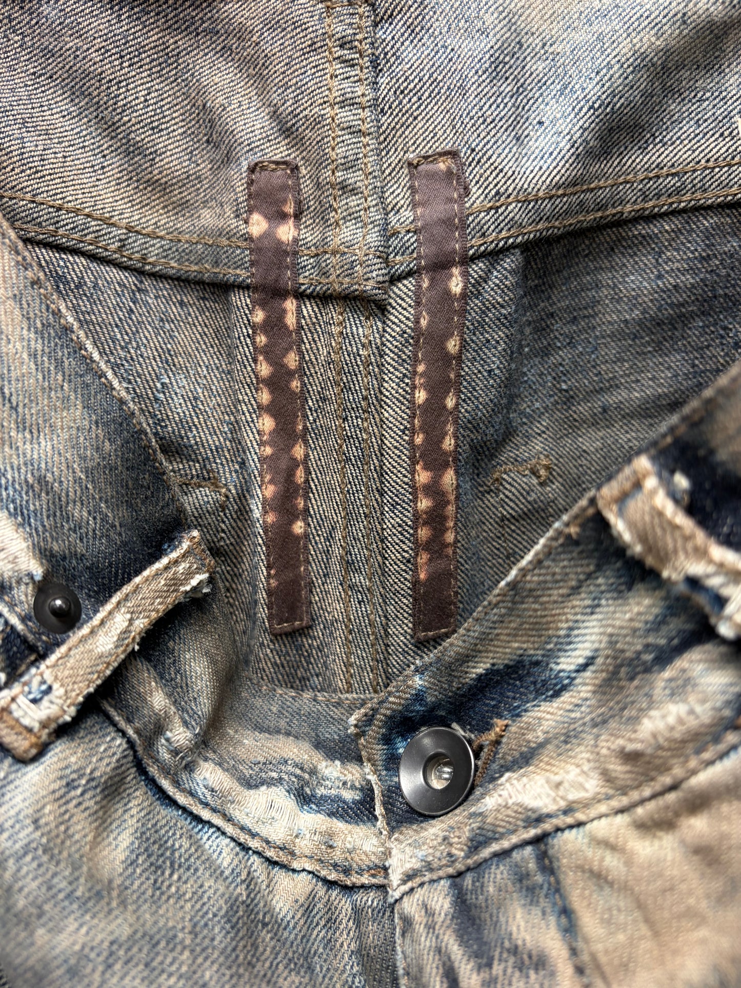 AW2007 Rick Owens ‘Exploder’ Dust Brown Detroit Cut Denim
