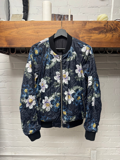 Dries Van Noten Reversible Black/Floral Bomber Jacket
