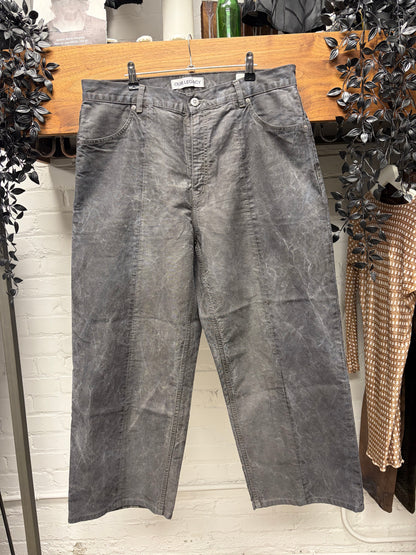 Our Legacy Grey ‘Fatigue Cut’ Wide Leg Denim