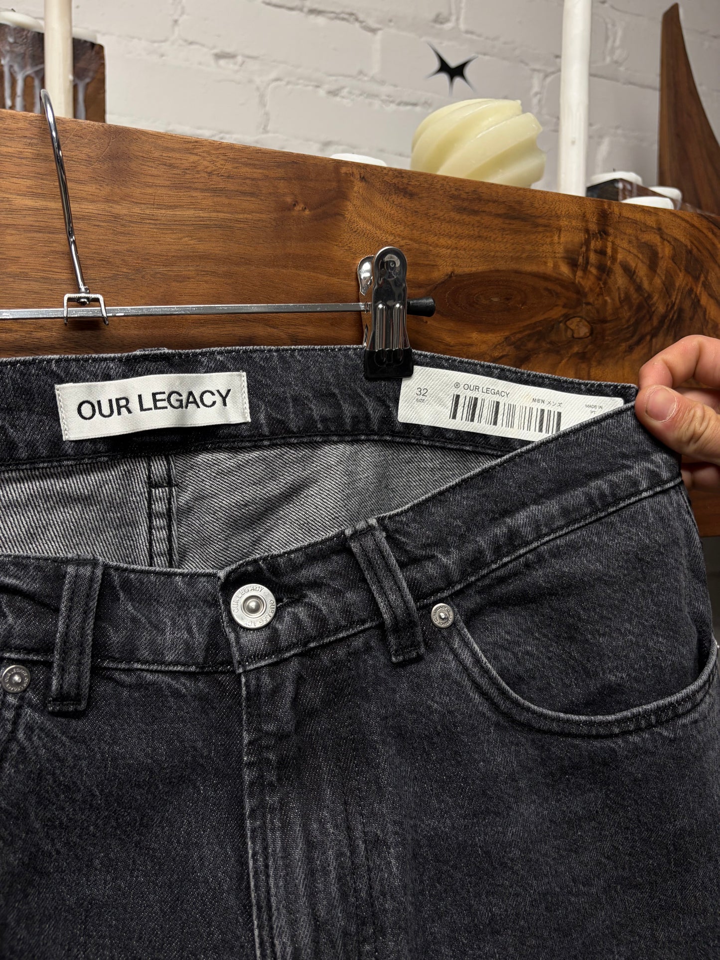 Our Legacy Washed Grey ‘Third Cut’ Denim