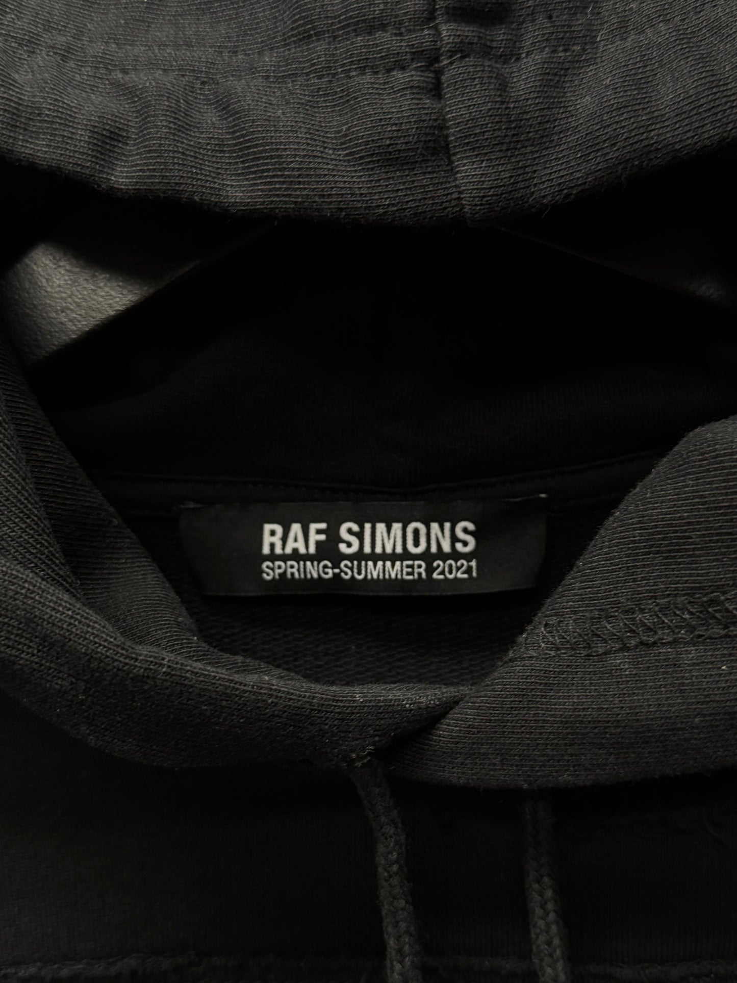 SS2021 Raf Simons ‘Isolation’ Patch Distressed Hoodie
