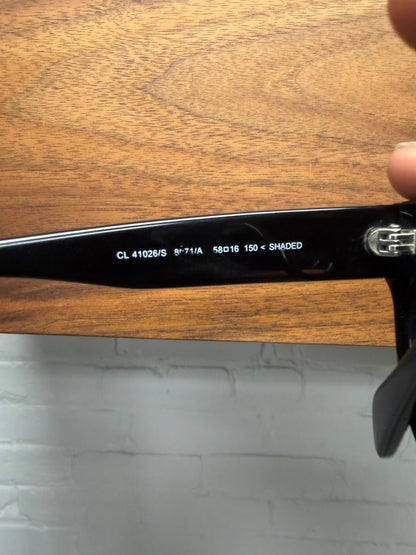 Celine ‘Shaded’ Black Tinted Aviator Sunglasses