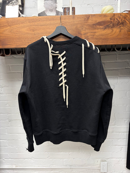 Craig Green ‘Rope Lace’ Black Crewneck Sweatshirt