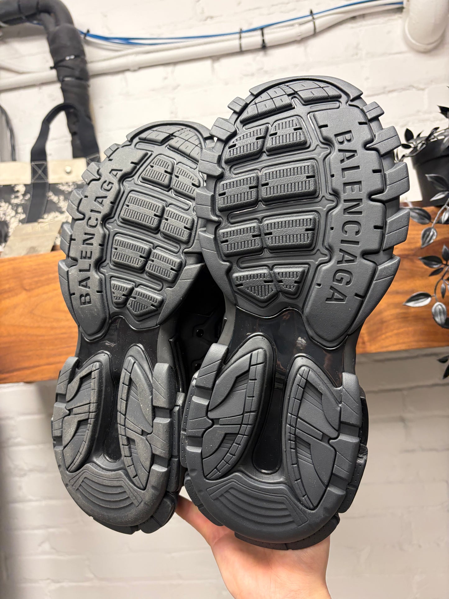Balenciaga ‘Track Hike’ Black High Top Athletic Sneakers