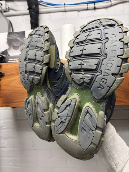 Balenciaga ‘Track Runner’ Green/Blue Low Top Sneakers