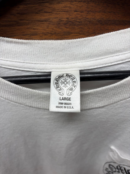 Chrome Hearts American Flag ‘Dagger’ White Long Sleeve Shirt
