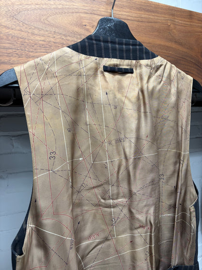 Vintage 90s Jean Paul Gaultier Pinstripe Cargo Vest