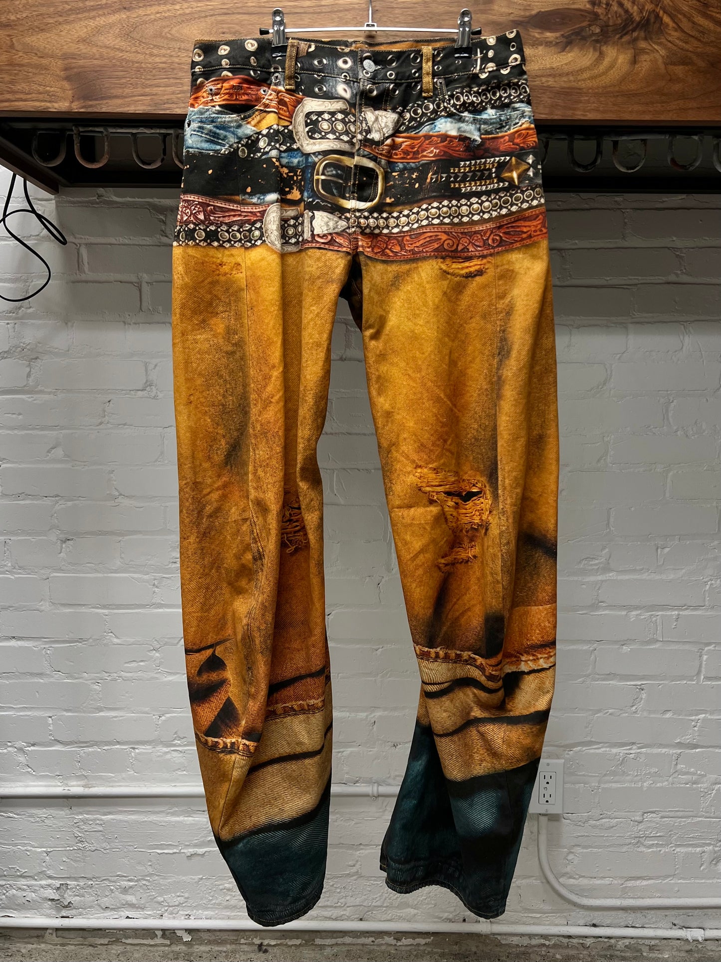 Acne Studios 2006M ‘Trompe L’œil’ Belt Stacked Denim