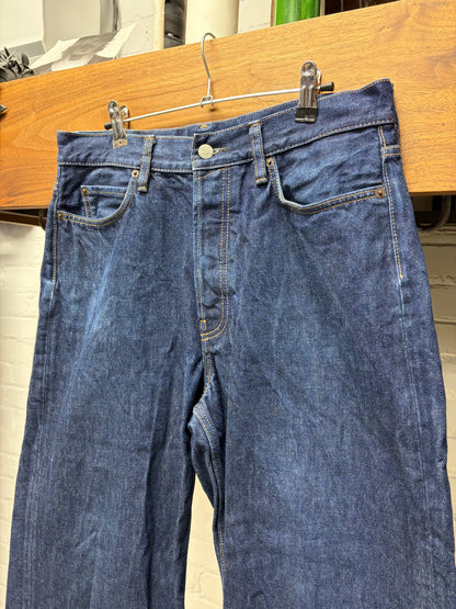 Acne Studios ‘1981’ Raw Blue Wide Leg Denim