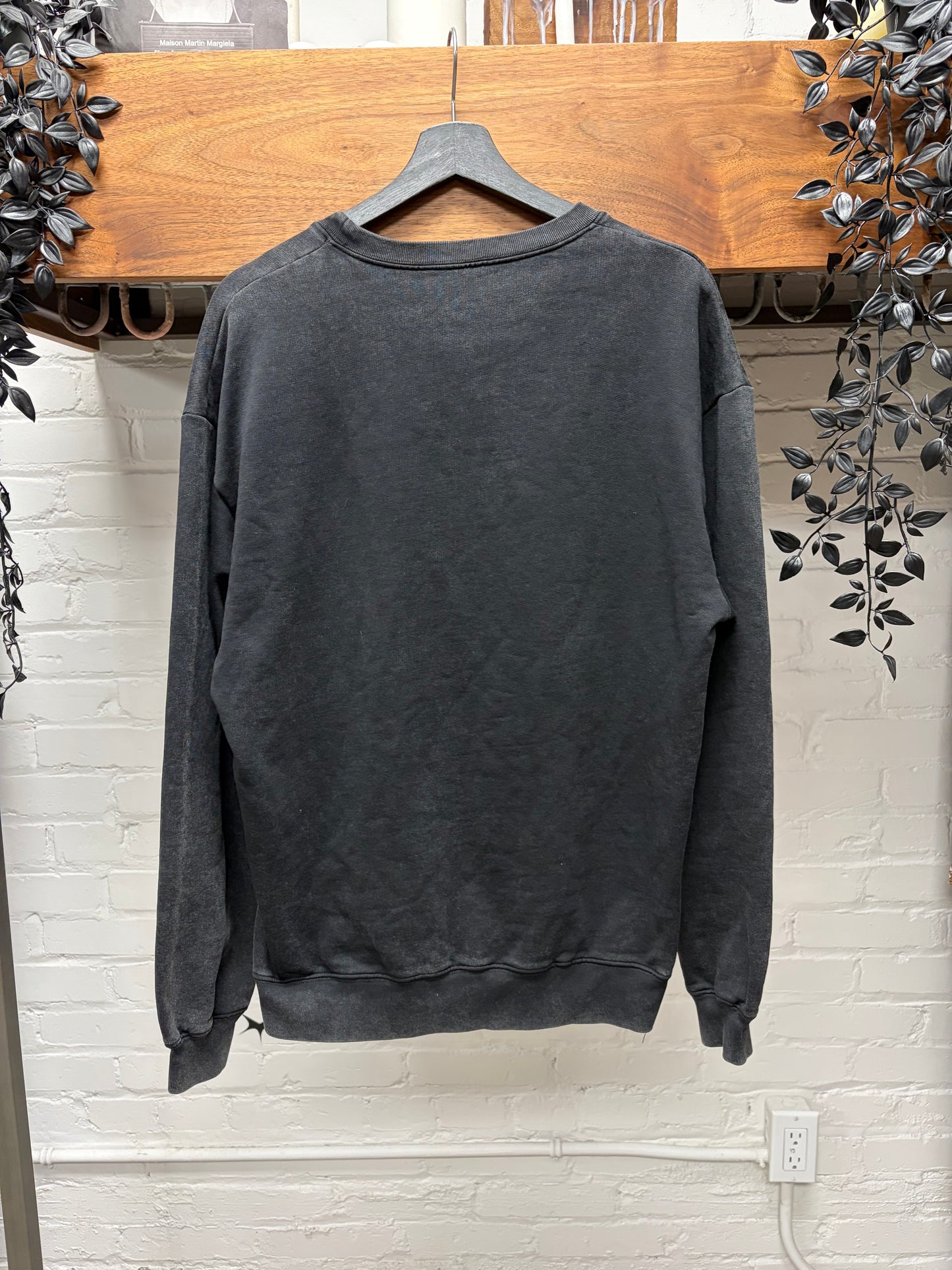 2019 Balenciaga Black/Silver ‘BB Crest Logo’ Pullover Sweatshirt