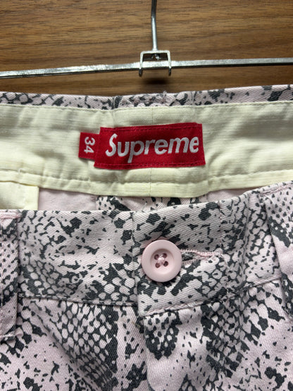 SS2024 Supreme Snake Print Pink Chino Pants