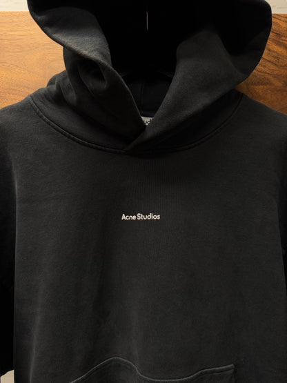 Acne Studios ‘Simple Logo’ Heavy Cotton Black Pullover Hoodie