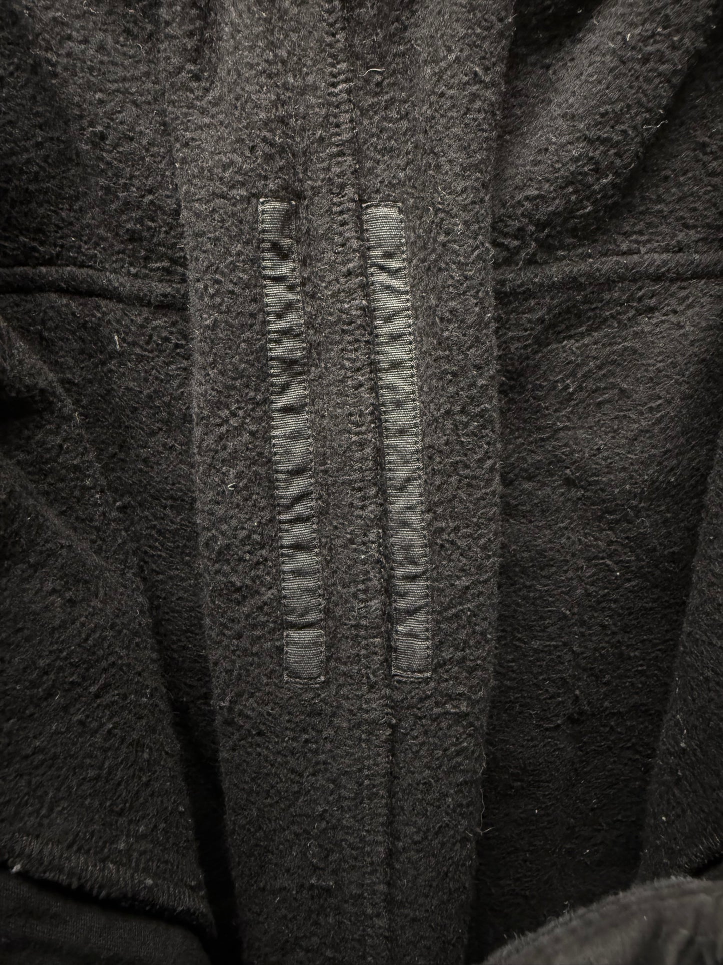 Rick Owens ‘Pusher’ Wide Leg Black/Milk Cotton Track Pants