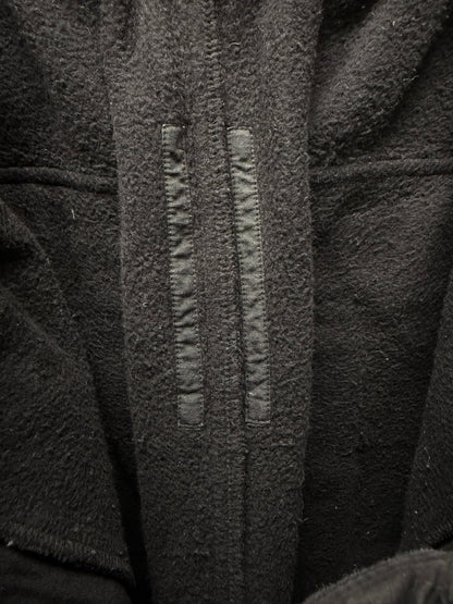 Rick Owens ‘Pusher’ Wide Leg Black/Milk Cotton Track Pants