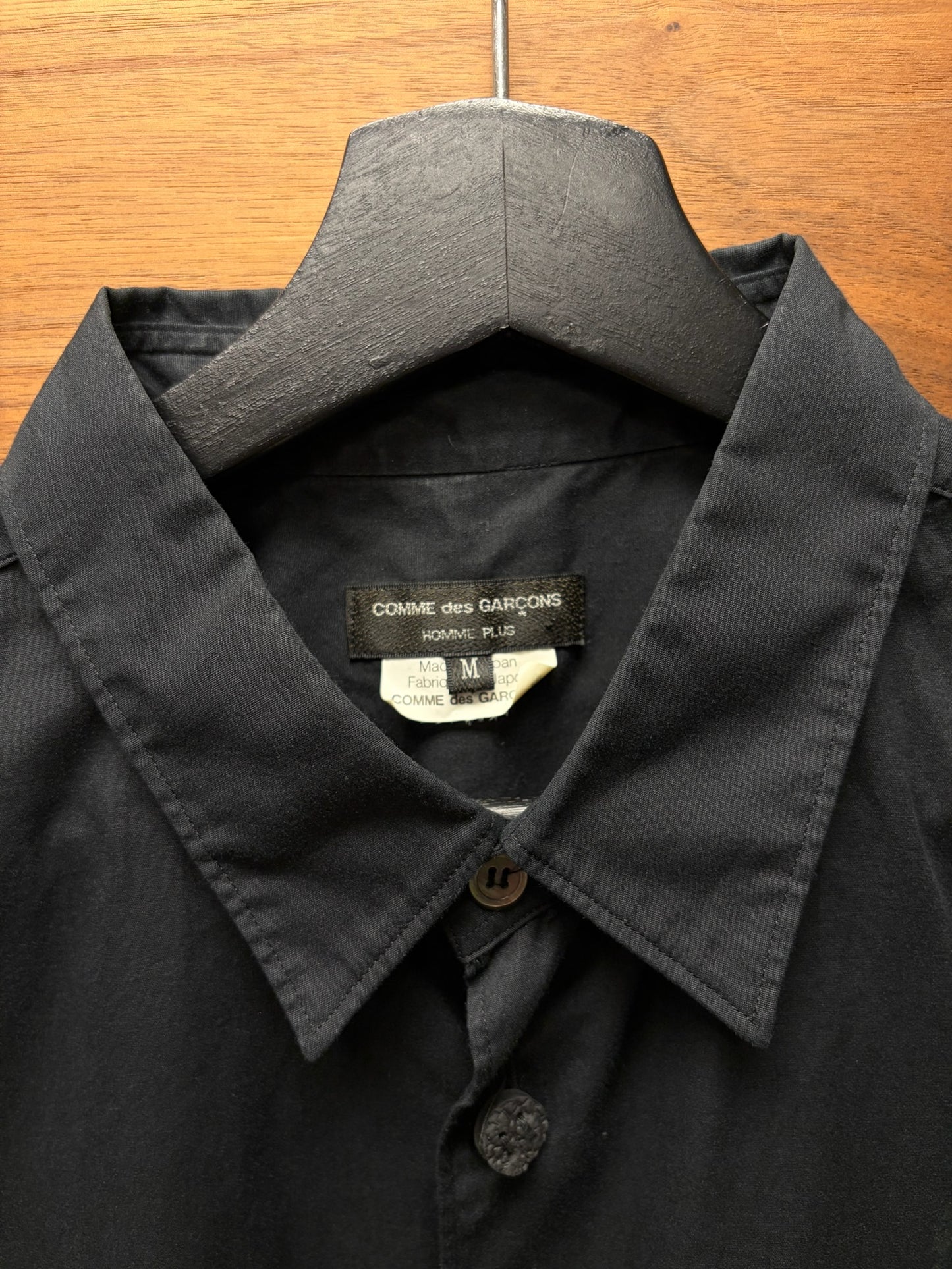 90s Comme Des Garçons Homme Plus ‘Geometric’ Shirt With Wood Buttons