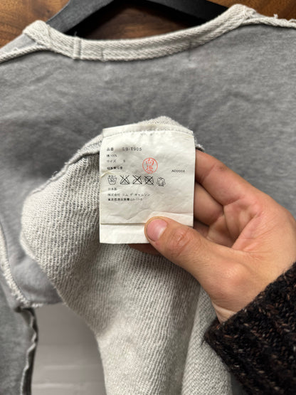 2008 Comme Des Garçons x Corso Como ‘Raw Hem’ Grey Cotton Sweatshirt