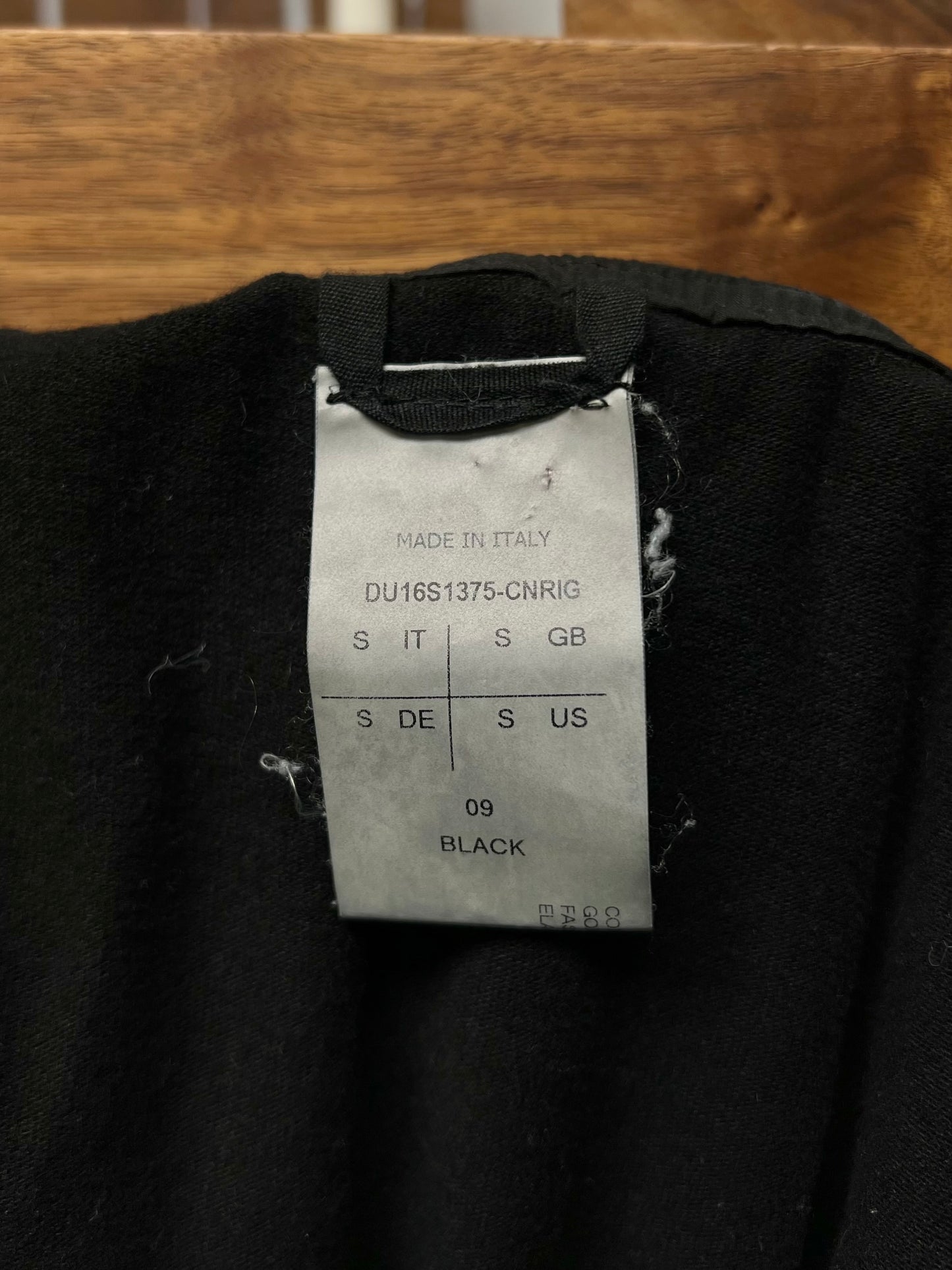 SS2016 Rick Owens Skirted Black ‘Berlin’ Drawstring Sweatpants