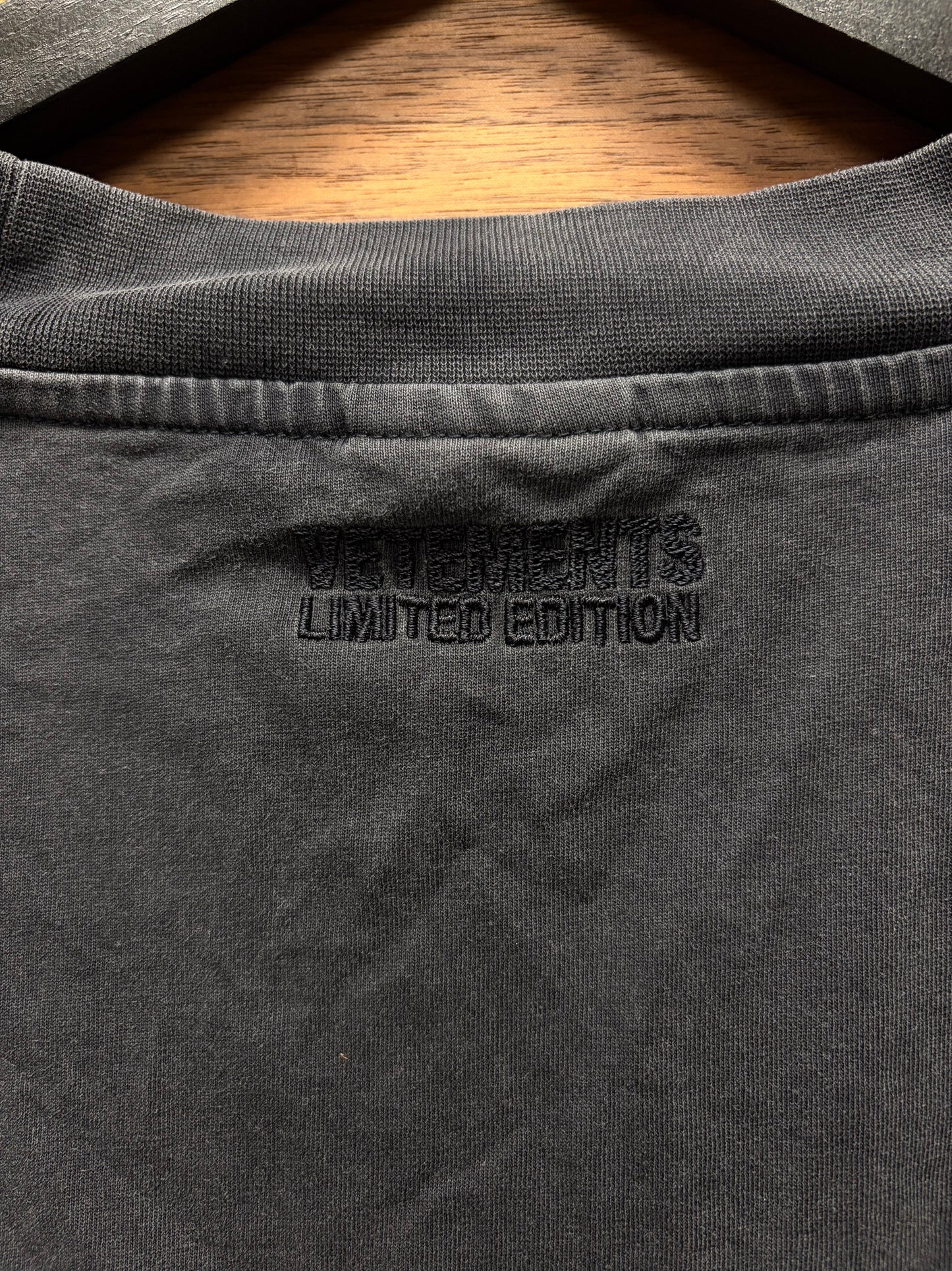 Vetements Limited Edition Black Oversized T-Shirt