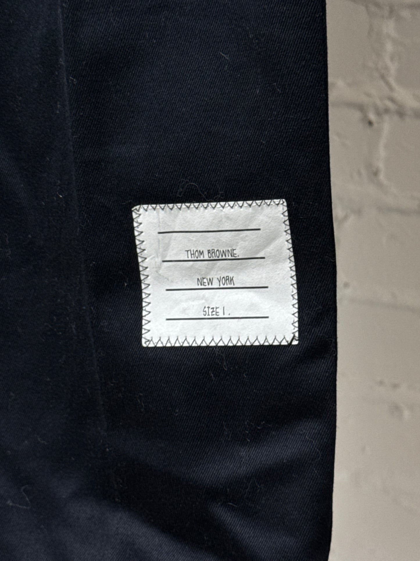 Thom Browne Navy Blue Chino Pants