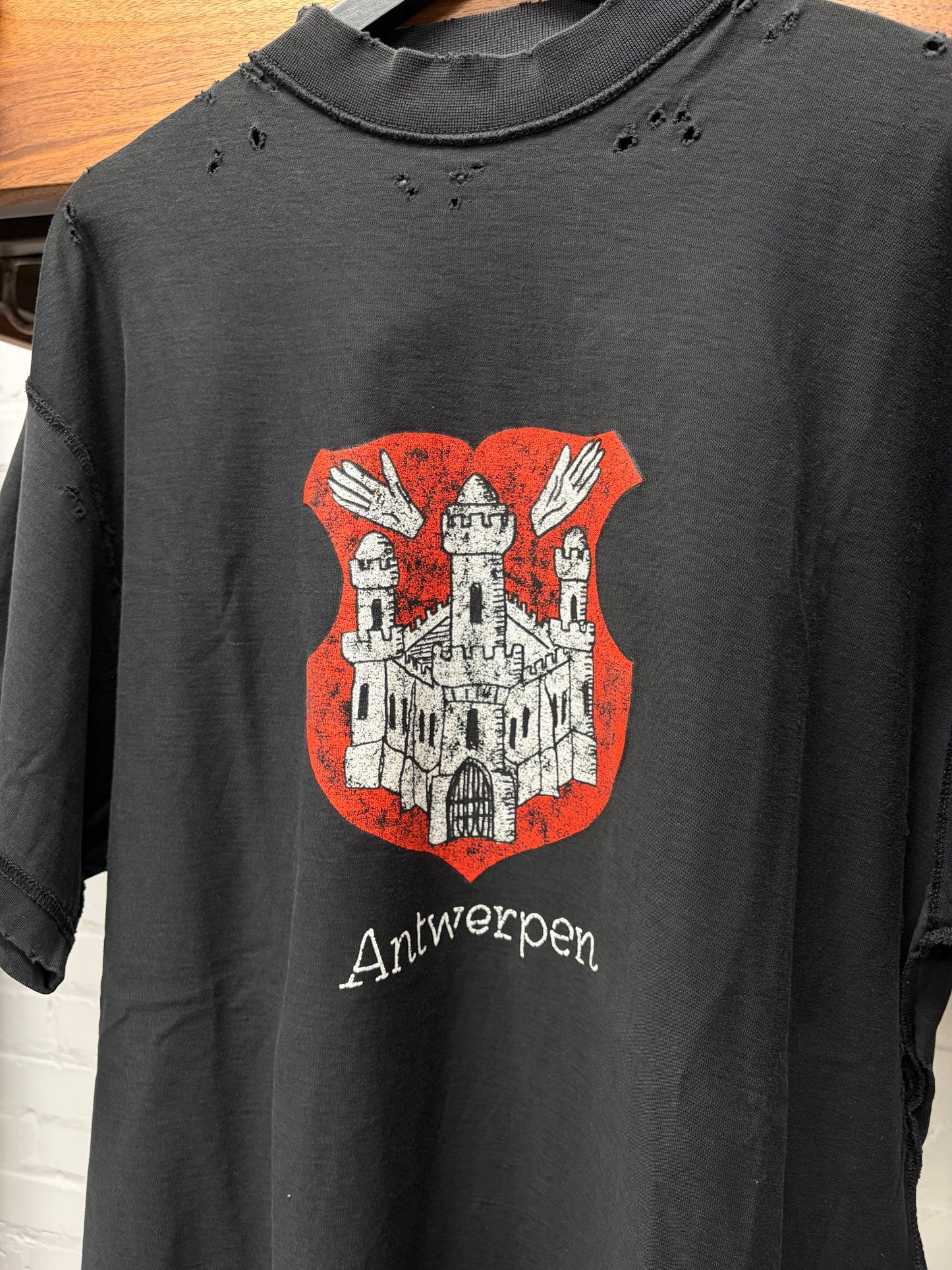 SS2024 Balenciaga ‘Antwerpen’ Distressed Short Sleeve Shirt