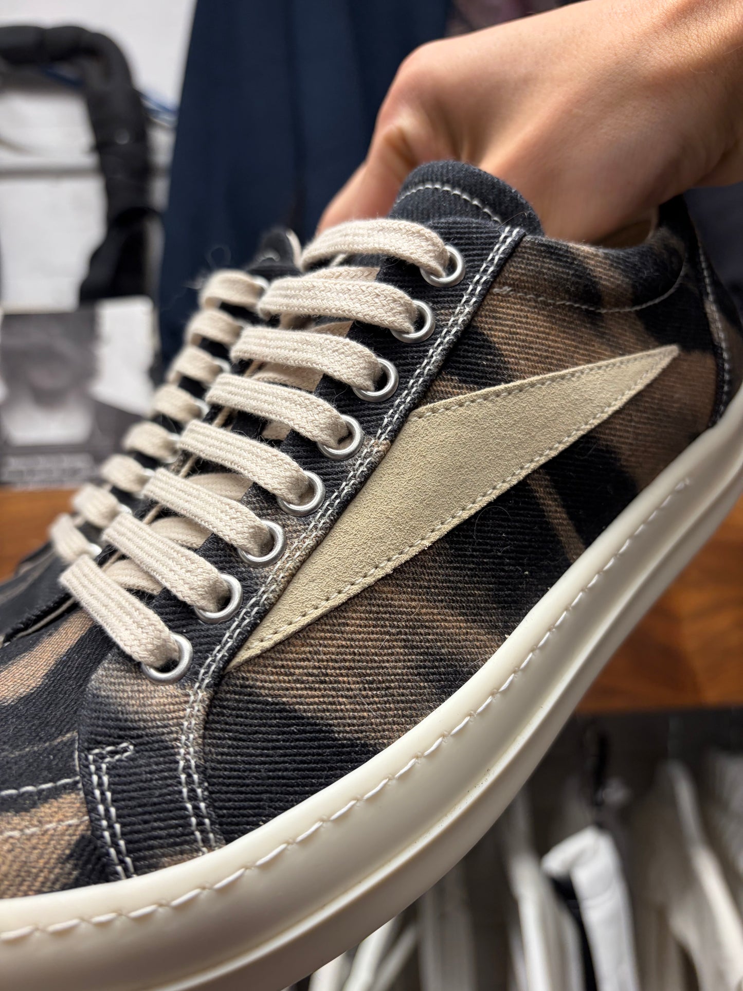 Rick Owens ‘Vans’ Terra Sun Denim  Low Top Sneakers