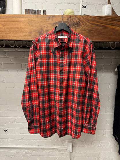 Givenchy by Ricardo Tisci ‘Stars’ Plaid Button Down Shirt