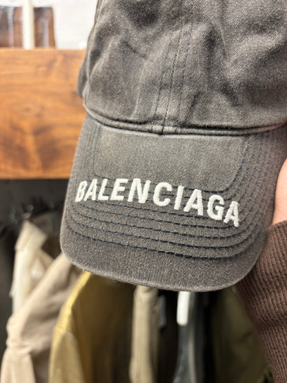 Balenciaga Embroidered Brim Logo Baseball Cap