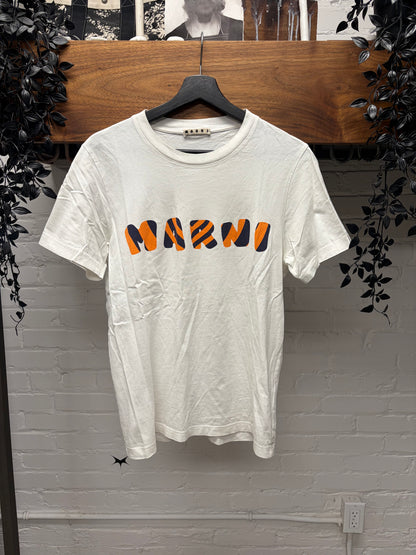 SS2022 Marni ‘Tiger Logo’ White Graphic T-Shirt