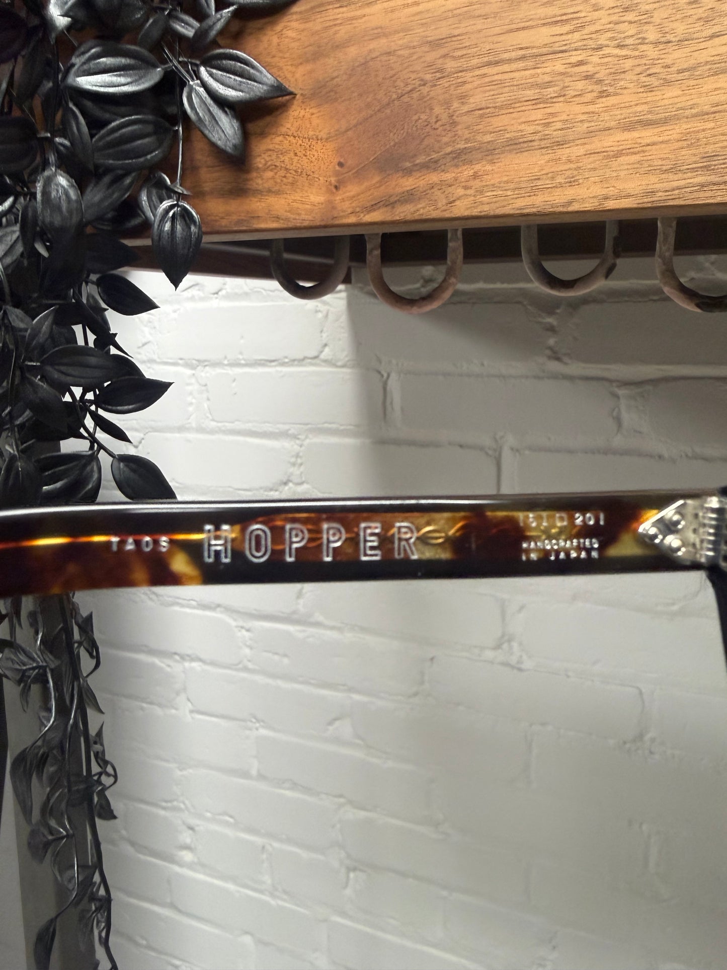 Jacques Marie Mage ‘Hopper’ Brown Tortoiseshell Blue Tinted Sunglasses
