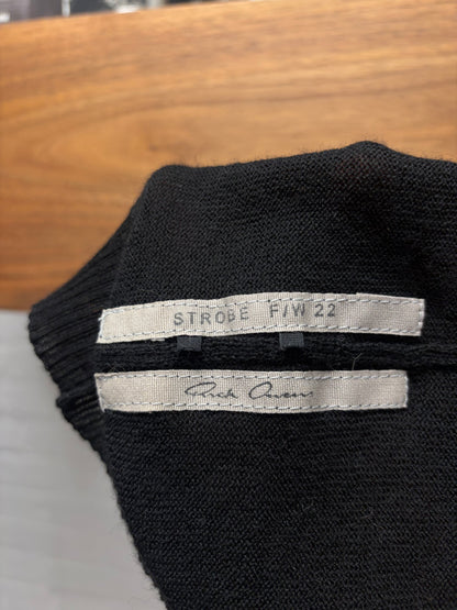 AW2022 Rick Owens ‘Strobe’ Black Cashmere Beanie