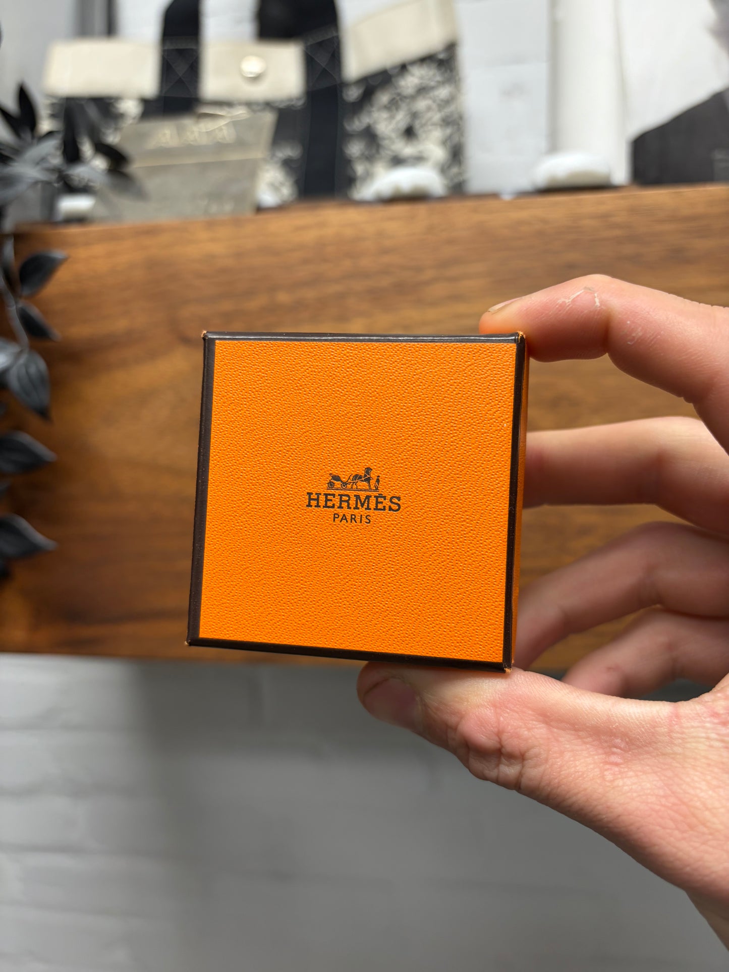 Hermes Palladium Plated Mini Trio ‘Twilly’ Ring