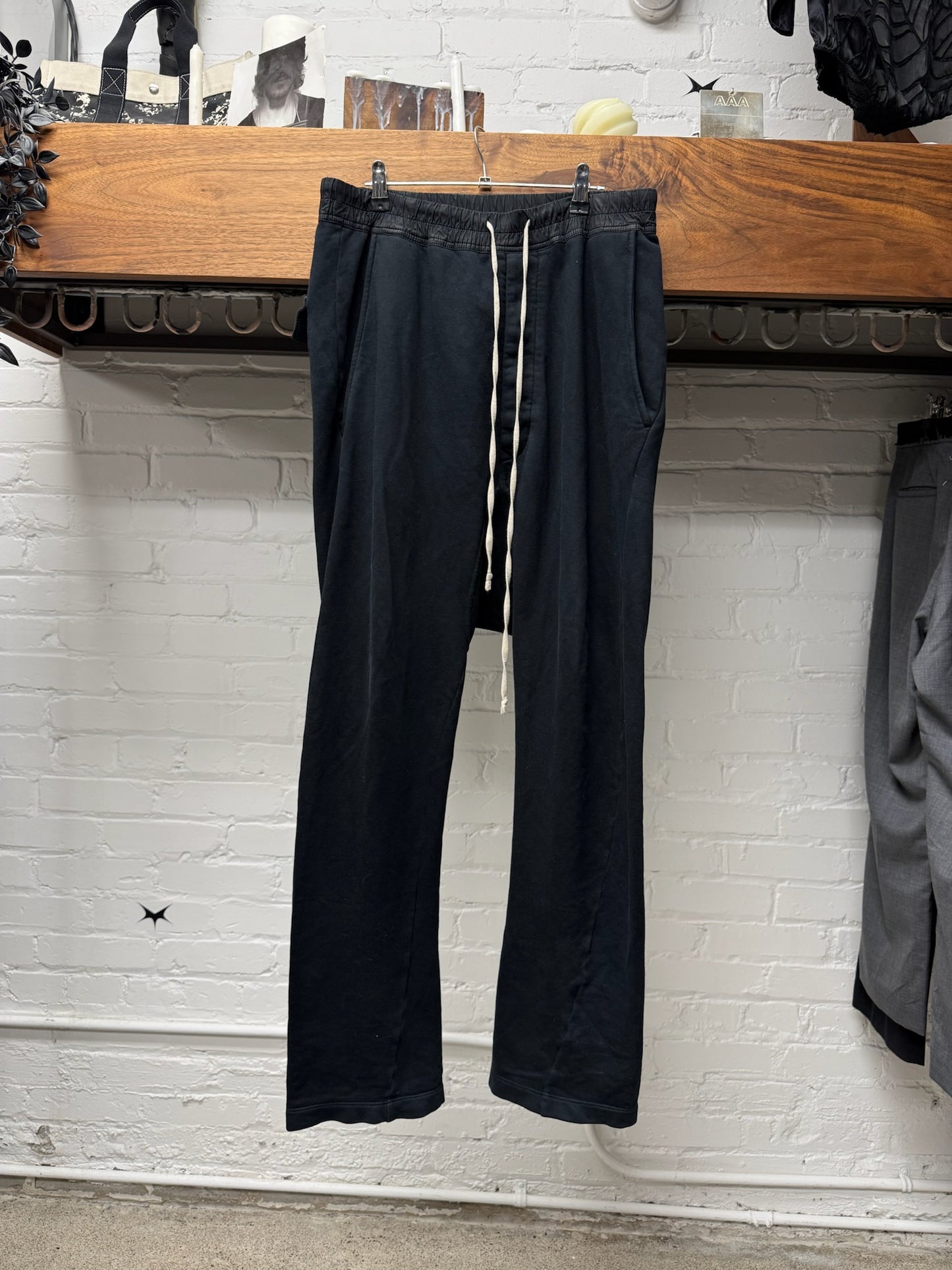 Rick Owens ‘Berlin’ Black Drop Crotch Sweatpants