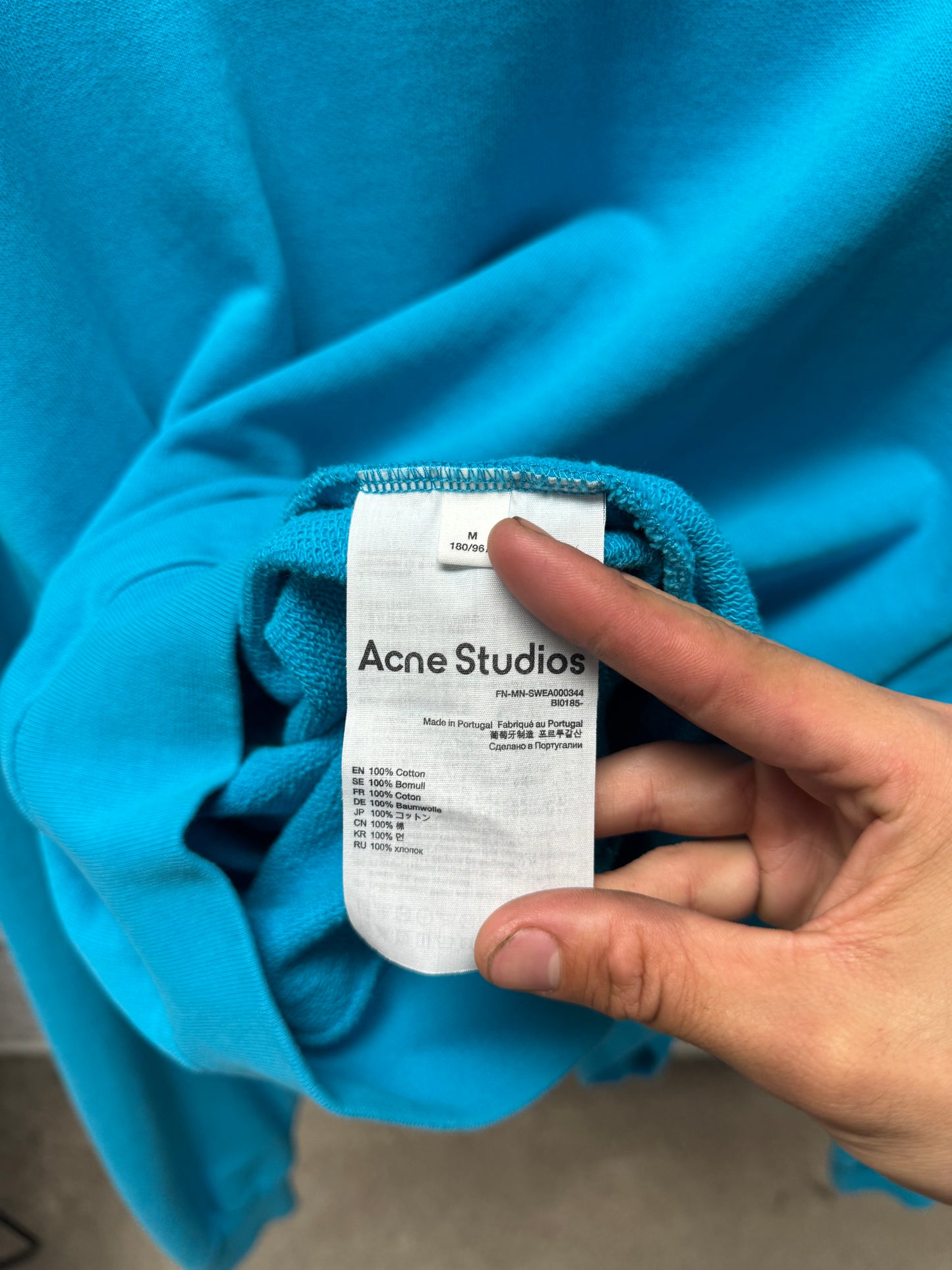 Acne Studios ‘Franz’ Blue Crewneck Sweatshirt
