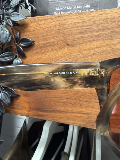 Fendi Tortoiseshell Brown Tinted Cat Eye Sunglasses