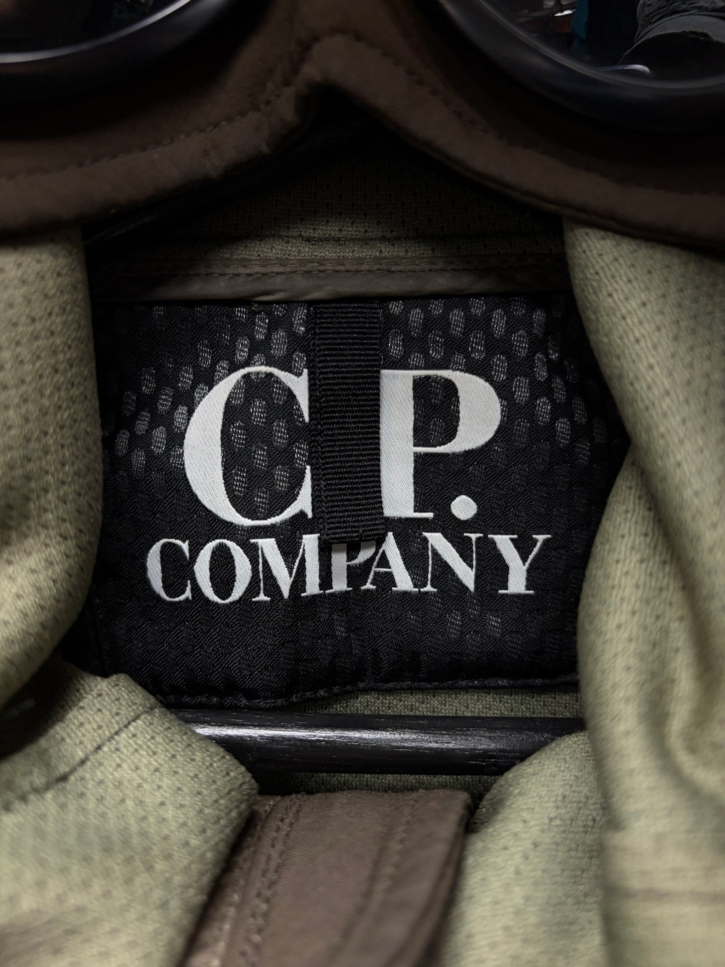 C.P. Company ‘Goggles’ Hooded Brown RainProof Shell Jacket