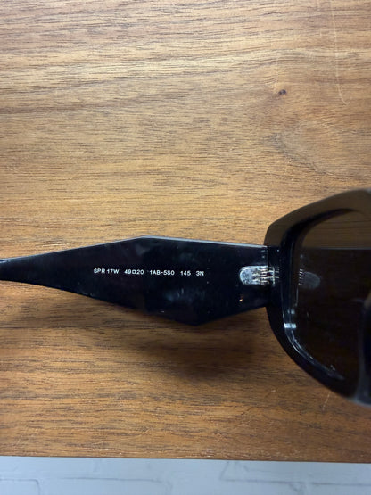 Prada ‘Symbole’ PR 17WS Black Glossy Acetate Sunglasses