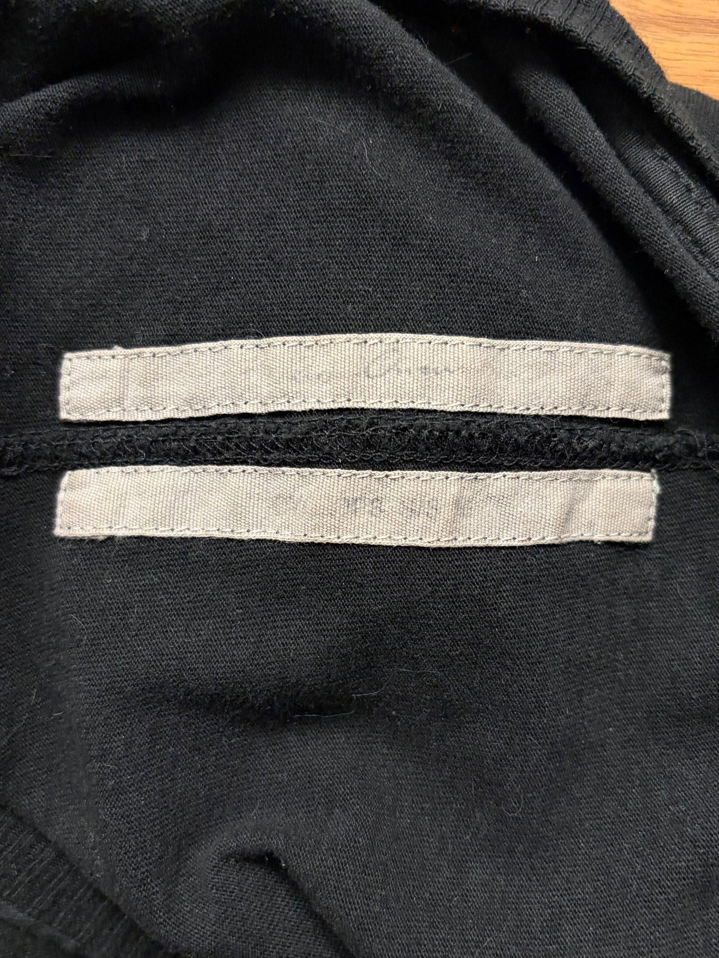 SS2016 Rick Owens ‘Cyclops’ Black Level Cotton Long Sleeve Shirt