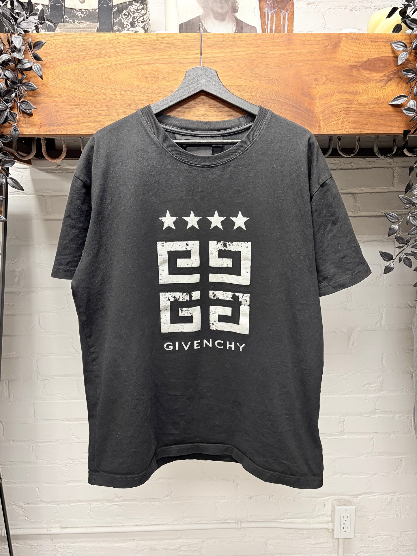 Givenchy ‘4 Stars’ Black Graphic T-Shirt