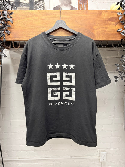 Givenchy ‘4 Stars’ Black Graphic T-Shirt
