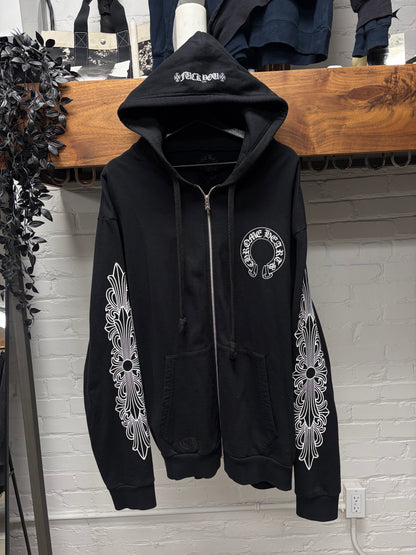 Chrome Hearts ‘Fuck You’ Horseshoe Logo Zip-Up Hoodie