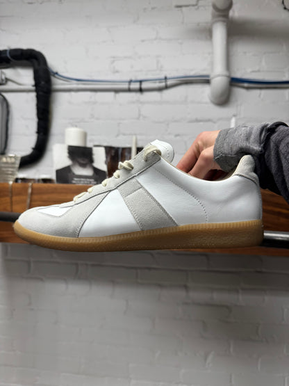 Maison Margiela Replica ‘G.A.T’ White/Gum Sole Low Top Sneakers