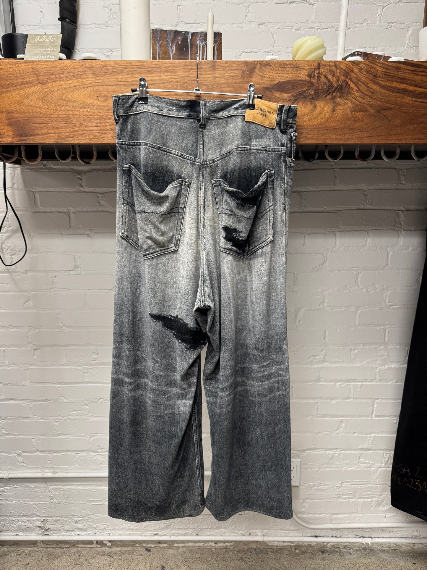 2023 Balenciaga ‘Trompe L’œil’ Sweatpant Denim