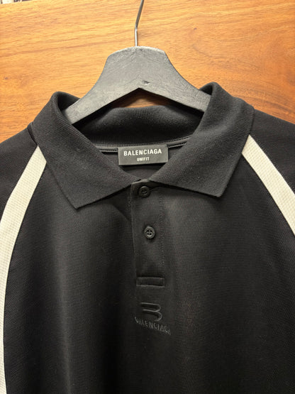 AW2021 Balenciaga Double Layered Hybrid ‘Sports Icon Logo’ Polo