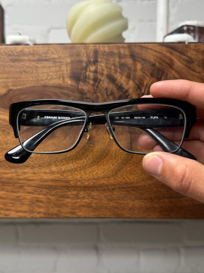 Chrome Hearts Silver Fleur Logo ‘Fupa’ Prescription Glasses