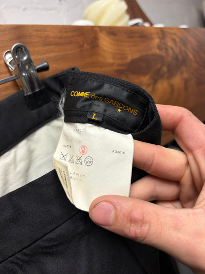 2010 Comme Des Garçons Black Cotton ‘Twist Seam’ Trousers
