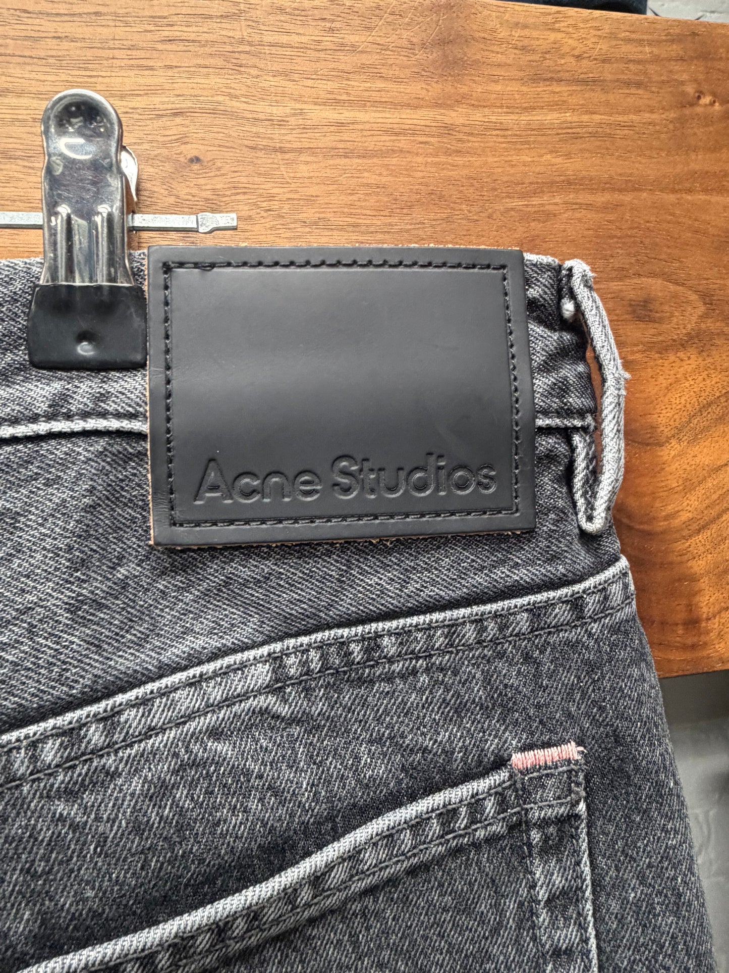 Acne Studios ‘1989’ Ash Black Wide Leg Denim